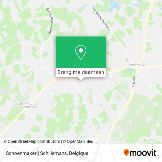Schoenmakerij Schillemans kaart