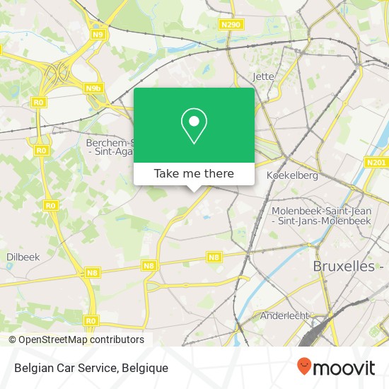 Belgian Car Service kaart