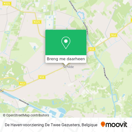 De Haven-voorziening De Twee Gezusters kaart