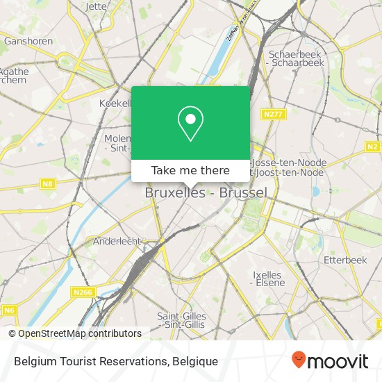 Belgium Tourist Reservations kaart