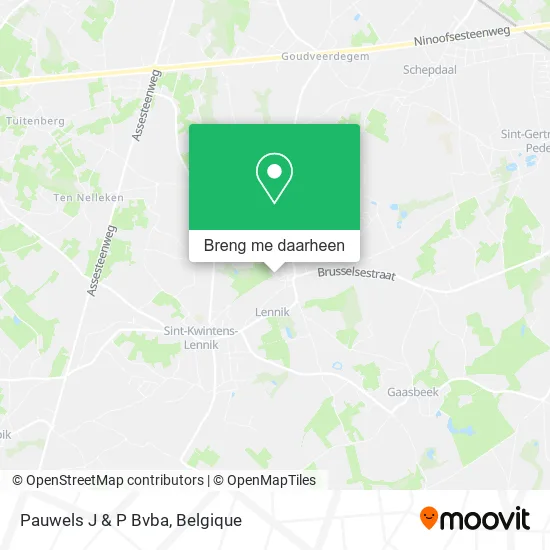 Pauwels J & P Bvba kaart