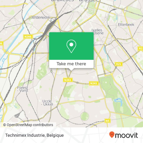 Technimex Industrie kaart