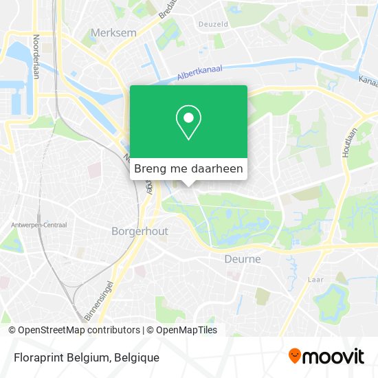 Floraprint Belgium kaart