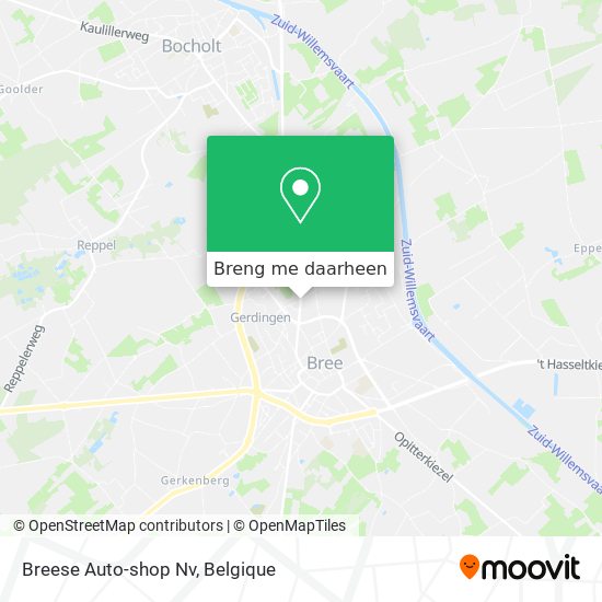 Breese Auto-shop Nv kaart