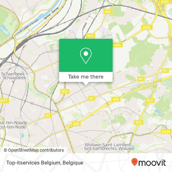 Top-itservices Belgium kaart