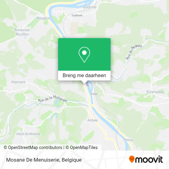 Mosane De Menuiserie kaart