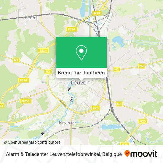 Alarm & Telecenter Leuven / telefoonwinkel kaart