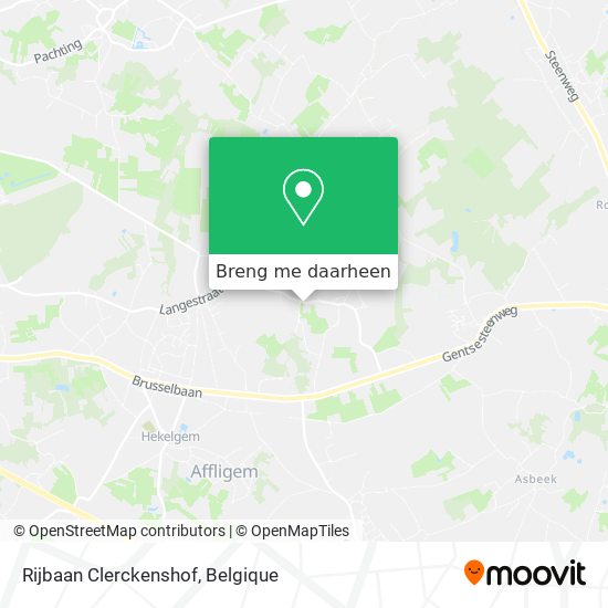 Rijbaan Clerckenshof kaart