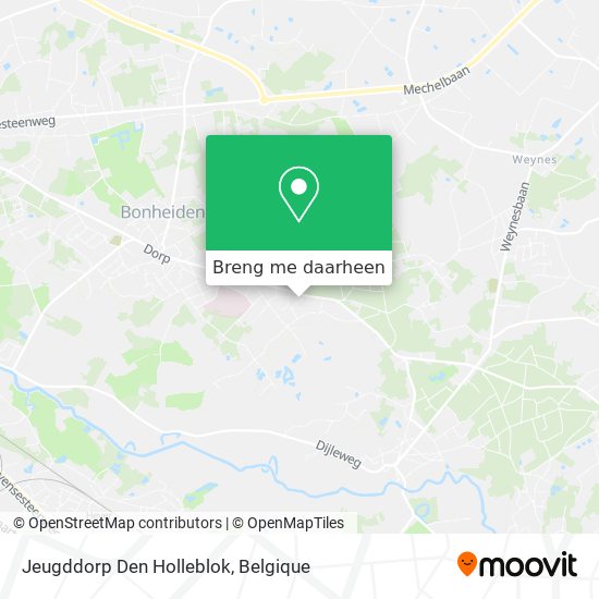 Jeugddorp Den Holleblok kaart