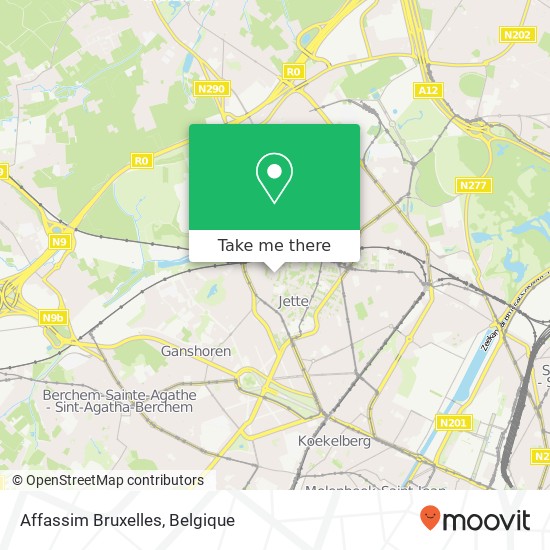 Affassim Bruxelles kaart