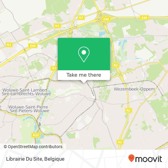 Librairie Du Site kaart
