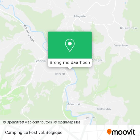 Camping Le Festival kaart