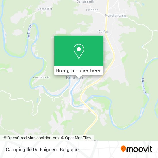 Camping Ile De Faigneul kaart