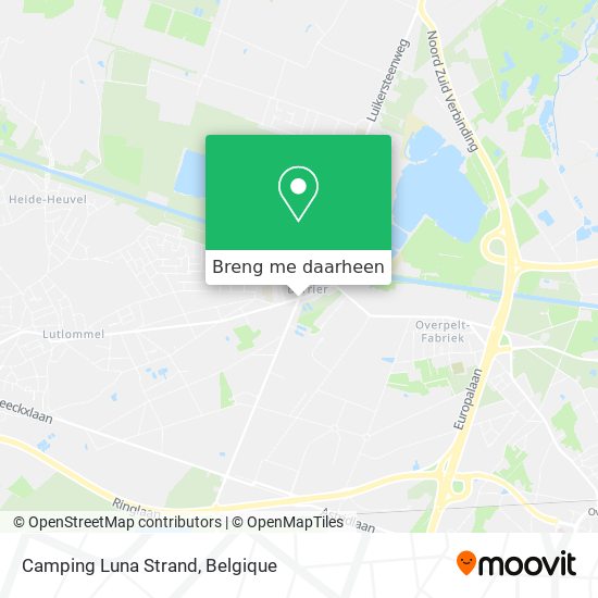 Camping Luna Strand kaart