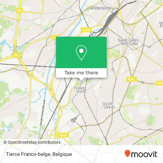 Tierce Franco-belge kaart