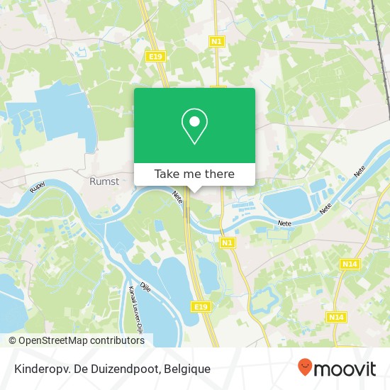 Kinderopv. De Duizendpoot kaart