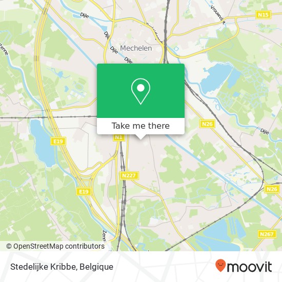 Stedelijke Kribbe kaart