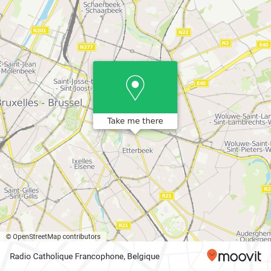 Radio Catholique Francophone kaart