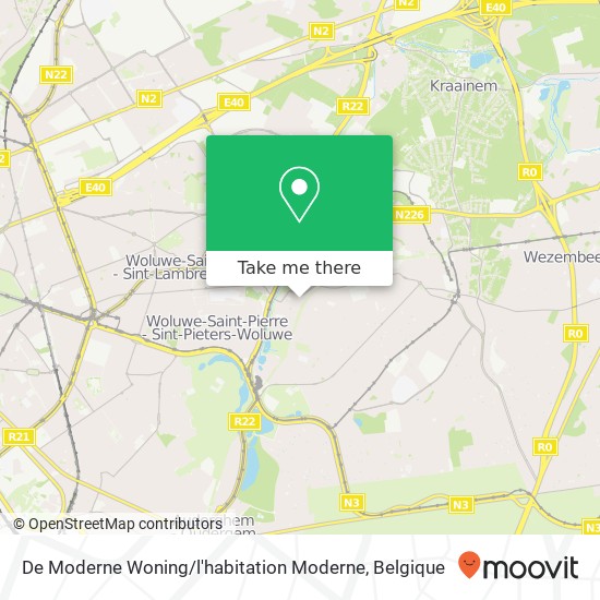 De Moderne Woning / l'habitation Moderne kaart