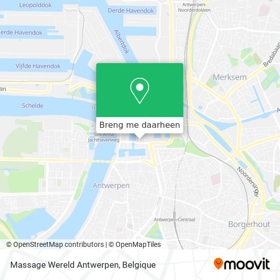 Massage Wereld Antwerpen kaart