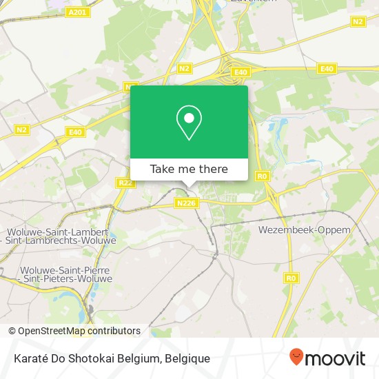 Karaté Do Shotokai Belgium kaart