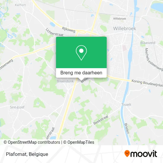 Plafomat kaart