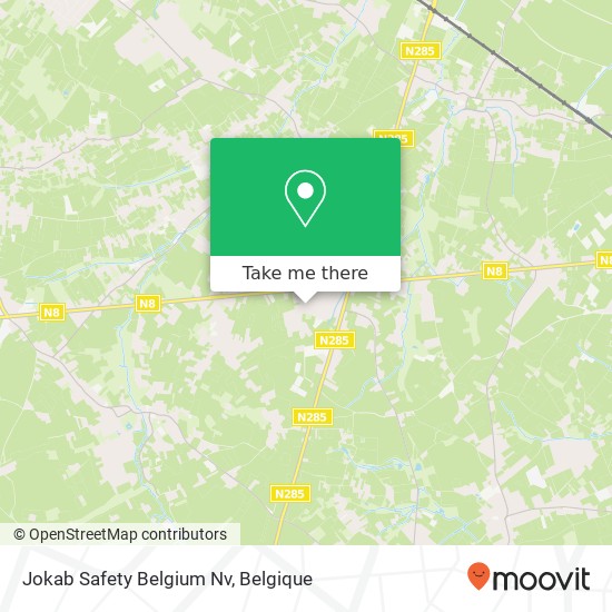 Jokab Safety Belgium Nv kaart