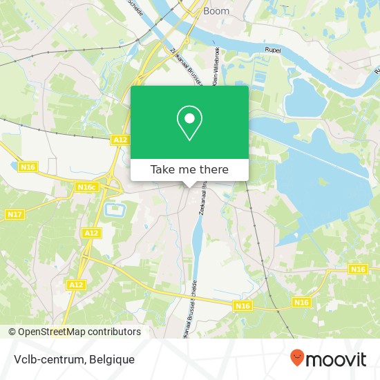 Vclb-centrum kaart