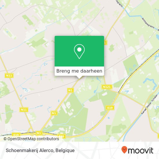 Schoenmakerij Alerco kaart