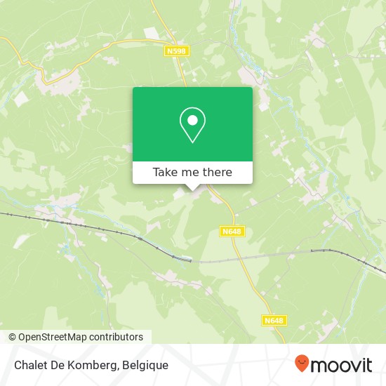 Chalet De Komberg kaart