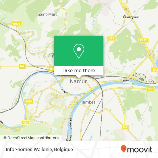 Infor-homes Wallonie kaart