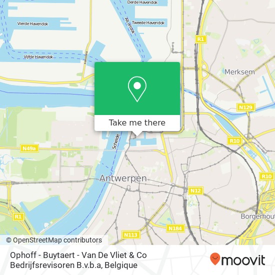 Ophoff - Buytaert - Van De Vliet & Co Bedrijfsrevisoren B.v.b.a kaart
