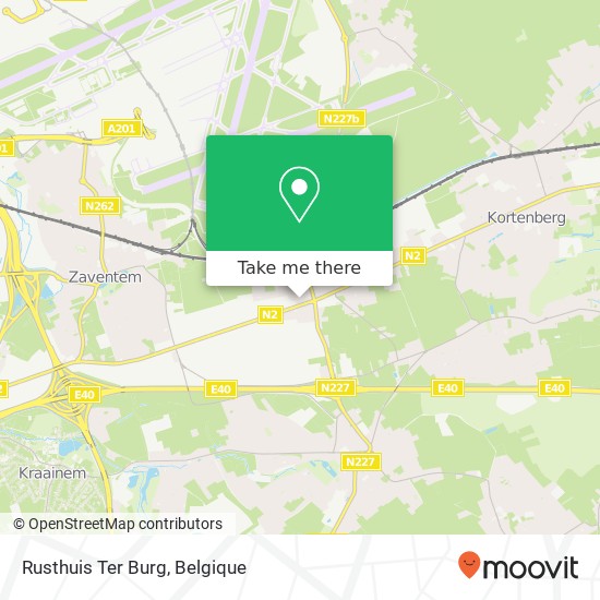 Rusthuis Ter Burg kaart