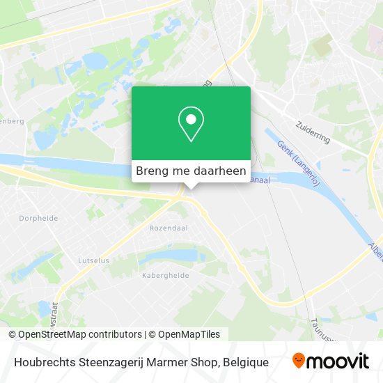 Houbrechts Steenzagerij Marmer Shop kaart