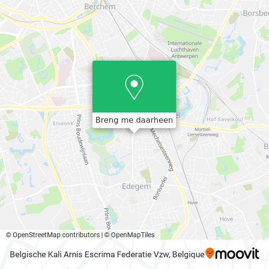 Belgische Kali Arnis Escrima Federatie Vzw kaart