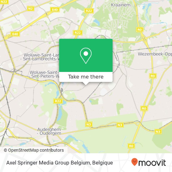 Axel Springer Media Group Belgium kaart