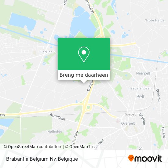 Brabantia Belgium Nv kaart