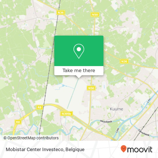 Mobistar Center Investeco kaart