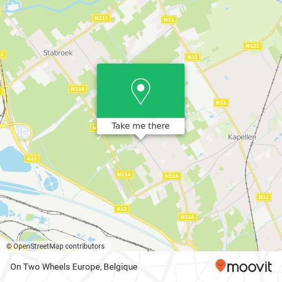 On Two Wheels Europe kaart