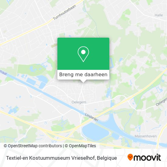 Textiel-en Kostuummuseum Vrieselhof kaart