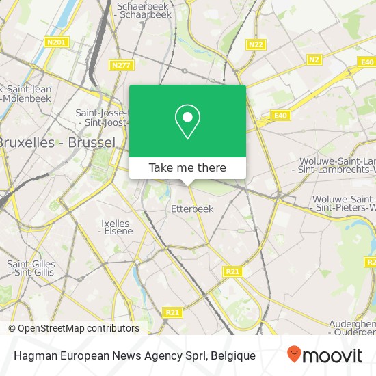 Hagman European News Agency Sprl kaart