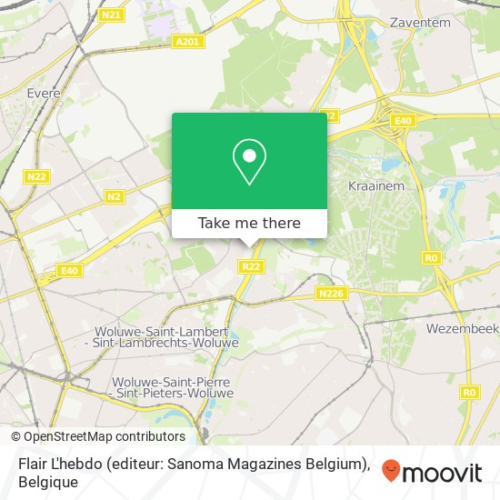 Flair L'hebdo (editeur: Sanoma Magazines Belgium) kaart