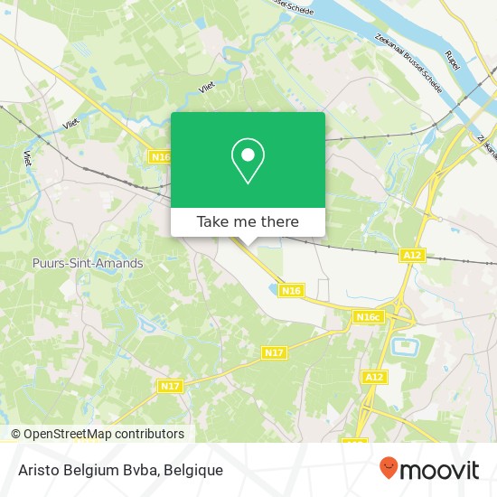 Aristo Belgium Bvba kaart