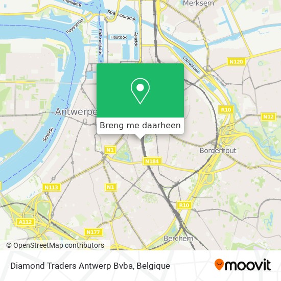 Diamond Traders Antwerp Bvba kaart