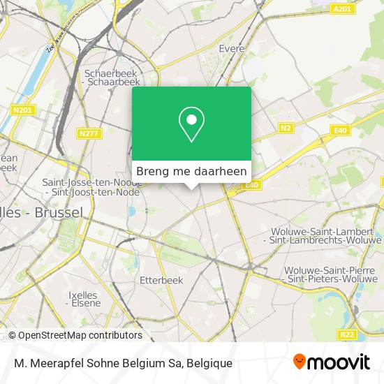 M. Meerapfel Sohne Belgium Sa kaart