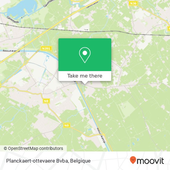 Planckaert-ottevaere Bvba kaart