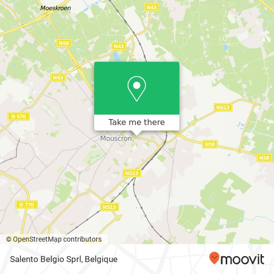 Salento Belgio Sprl kaart