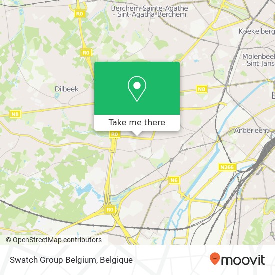 Swatch Group Belgium kaart