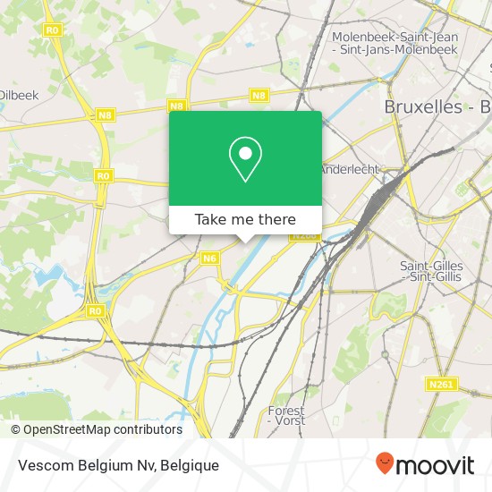 Vescom Belgium Nv kaart