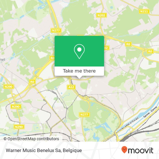 Warner Music Benelux Sa kaart